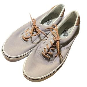 Men’s Gray Vans with Brown Laces